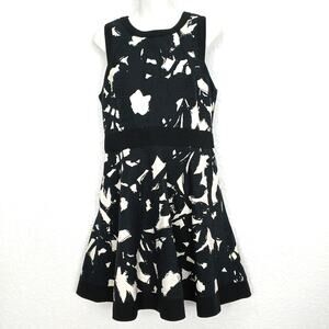 Banana Republic Abstract Print Fit & Flare Dress Size 12P